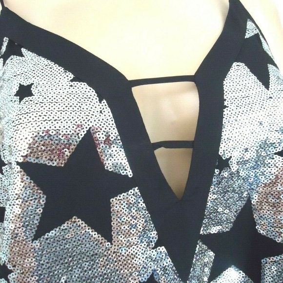 XOXO Star Sequin Evening Dress Size Medium NWT - Picture 4 of 5